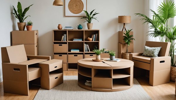 Meubles en carton : l'allié idéal pour un intérieur écologique