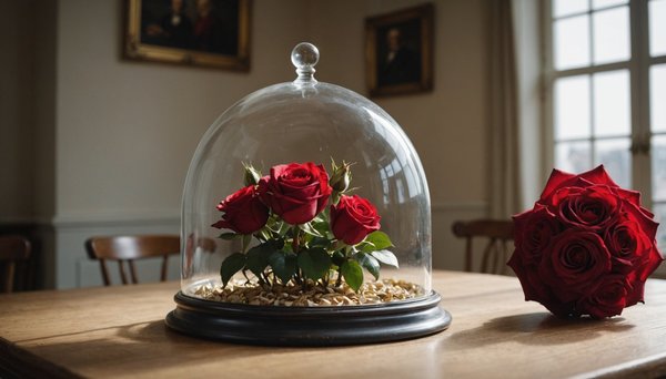 Roses éternelles sous cloche : charme et variété à découvrir
